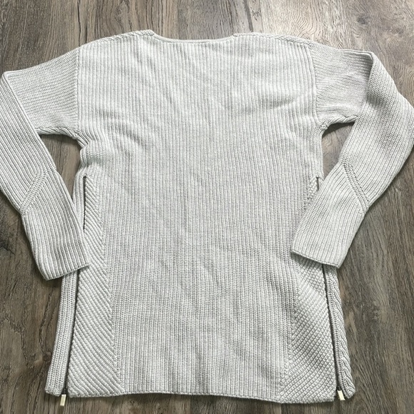 CAbi Women’s Grey Deep V Sweater with Zippered sides, style 3531, size XS - Picture 12 of 13